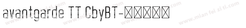 avantgarde TT CbyBT字体转换